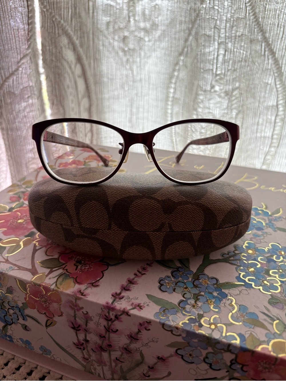 Coach Women's Satin Burgundy (Ashlyn HC 5039) 51mm Glasses